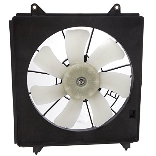 CarPartsDepot Front Cooling Fan AC Condenser Fan Assembly Compatible with 2008-2011 Accord TSX 2.4L L4 HO3113123 for Denso Style