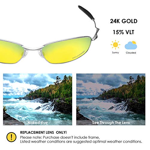 Image of BLAZERBUCK Anti-salt Polarized Replacement Lenses & Sock Kit for Oakley Whisker OO4141 Sunglass