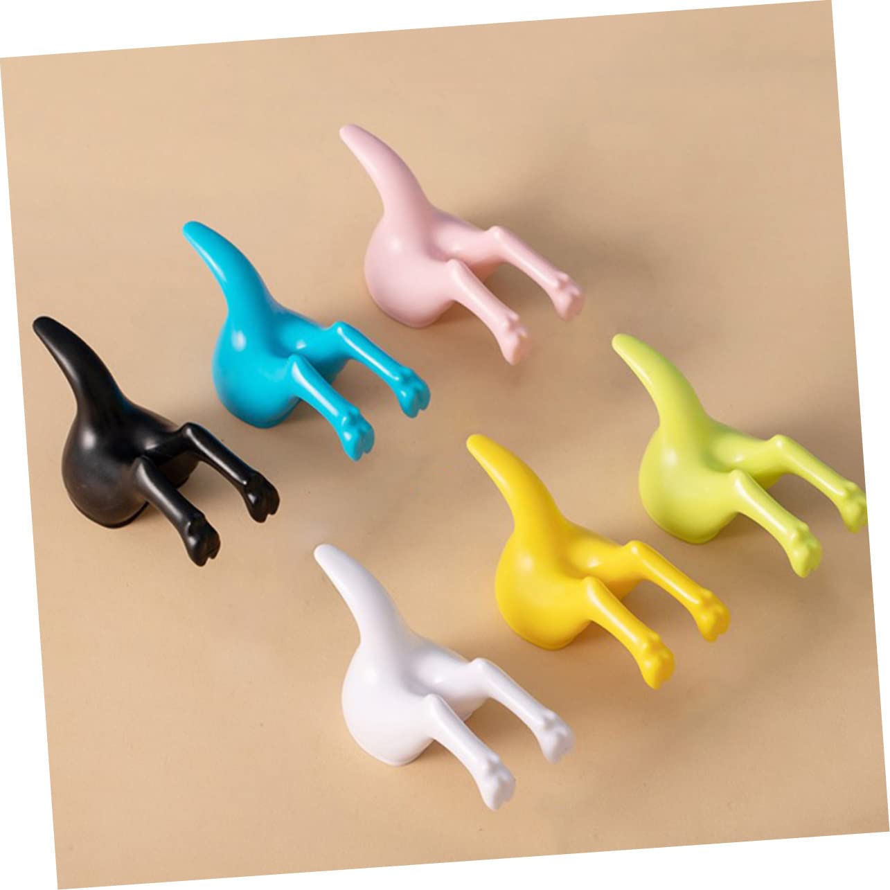NUOBESTY 3 Series Gancho De Bata De Pared Manos Ganchos De Pared De Baño Creativo Baño Baños Gancho Funcional Ganchos Negros Mate Toalleros Rústicos Toallas Abs 5 Piezas X 3