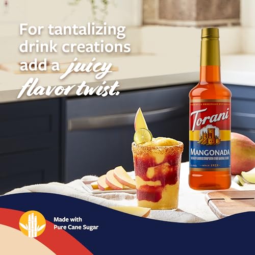 Image of Torani Mangonada Syrup, Flavoring for Iced Tea, Lemonade, Sodas, and Cocktails, Pump Included, 25.4 Fl Oz