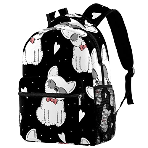Sac à dos voyage noir et blanc Leisure Campus pour ados