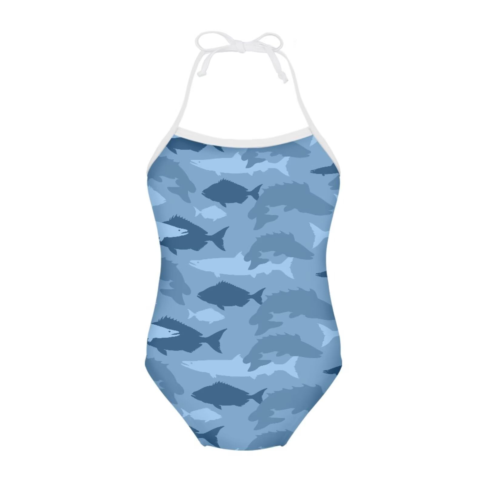 ELEQIN Cartoon Animal Cute Girls One Piece Swimsuit Adjustable Swimwear for 3Y-10Y