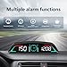 ENJOYPRO 5.5 Inch Head Up Display for Cars and Vehicles, Automotive HUD Speedometer with RPM, Water Temp, Voltage, Fuel Consumption, Overspeed and Fatigue Driving Alert
