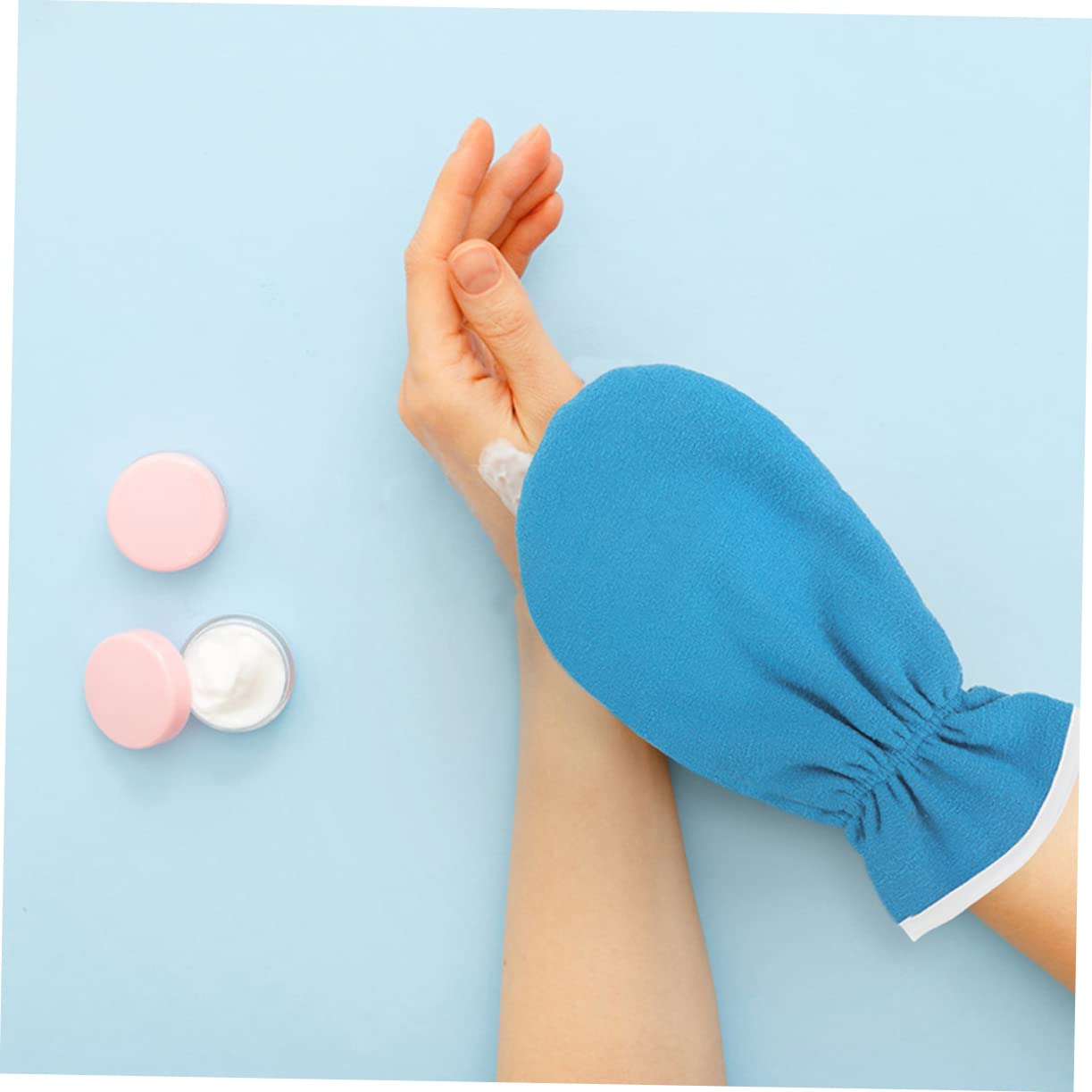 FRCOLOR 5paia Esfolianti Per Spa Essenziali Idratanti e Ristrutturanti Per Trattamenti Notturni Blu Della Per Secche e Screpolate