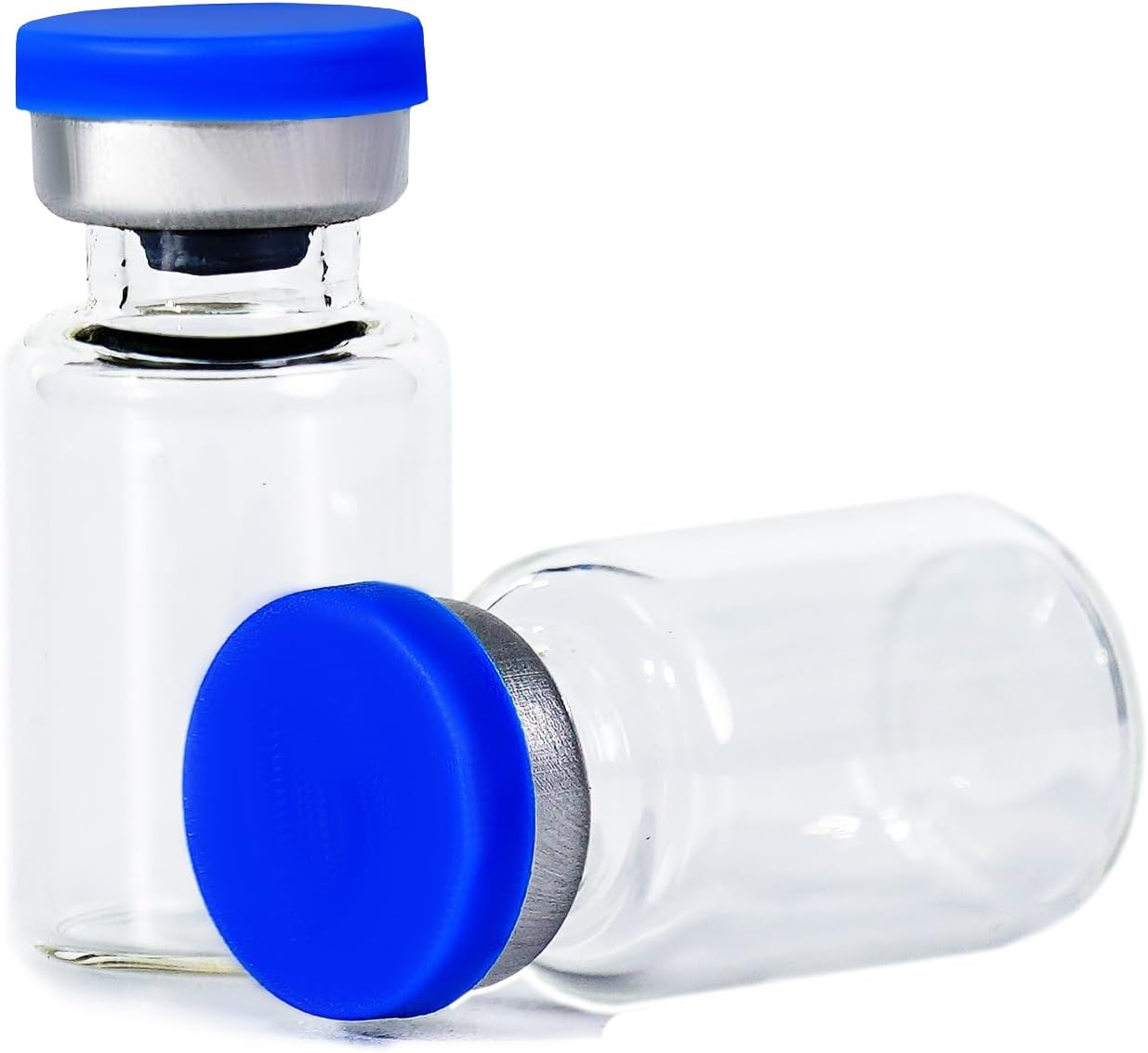 2 ml Sterile Sample Vials (with Lid and Rubber), Laboratory Sealed Glass Bottles (Pack of 50)