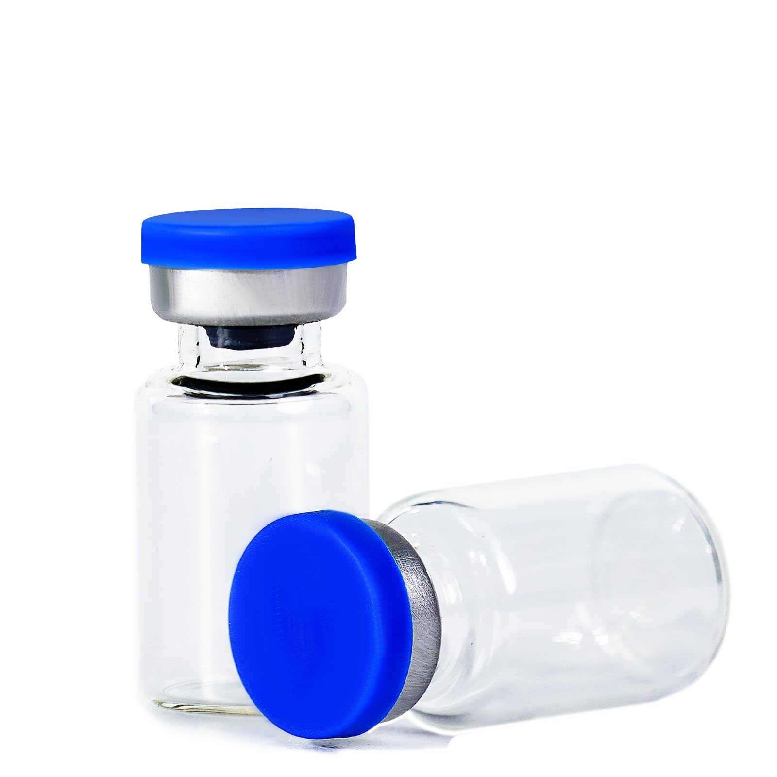 2 ml Sterile Sample Vials (with Lid and Rubber), Laboratory Sealed Glass Bottles (Pack of 50)
