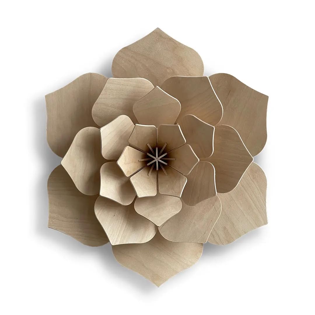 Lovi DECOR FLOWER (5.9") | 8 color options Natural Wood
