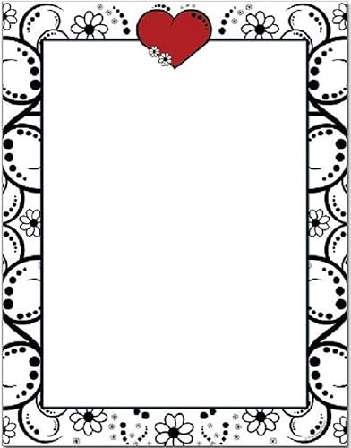 Miniatura 2 de Grunge Heart Letterhead Laser & Inkjet Printer Paper