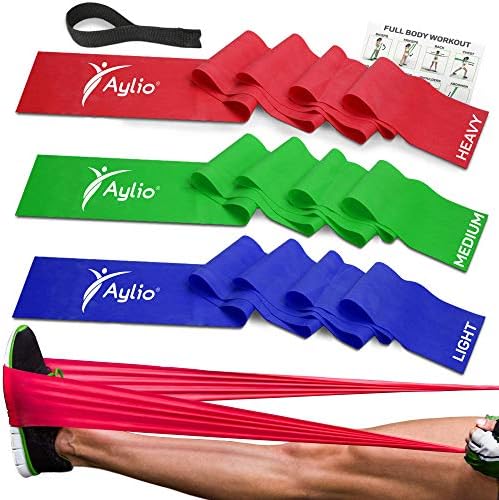 Aylio Resistance Bands and Door Anchor for Exercise, Fitness, Physical Therapy, Pilates Workout, Stretching | 6 Feet Long  TENS 7000 Digital TENS Unit with Accessories - TENS Unit Muscle Stimulator for Back Pain Relief, General Pain Relief, Neck Pain, Sciatica Pain Relief, Nerve Pain Relief  Baseline Sit n' Reach Trunk Flexibility Assessment Testing Box with Easy-To-Read Scale and Footplate for Rehab, Chiropractic, and Sports Training