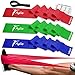 Aylio 3 Flat Stretch Bands Exercise Set (Light, Medium, Heavy Resistance) and Door Anchor
