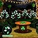 Glooglitter 4 Pcs ST Patricks Day Solar Pathway Lights Outdoor Decorations 28