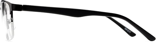 Miniatura 3 de Gafas de lectura bifocales rectangulares en negro de Readers.com  The Polk  +2.25