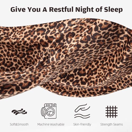 Image of Chilling Home Pregnancy Pillows, U Shaped Maternity Pillow for Pregnant Women with Velvet Removable Cover, 55 inch Pregnancy Pillows for Sleeping, Body Pillows for Adults Full Support, Leopard Print