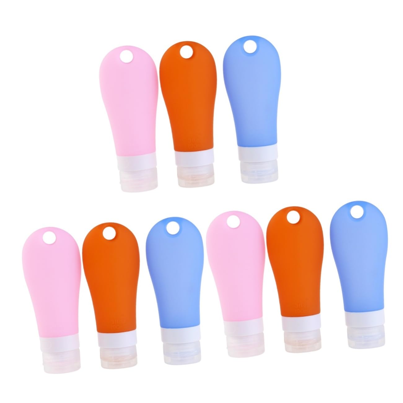 DOITOOL 9 Pz Contenitori Da Viaggio Ricaricabili Contenitore in Silicone Contenitori Per Lozioni Contenitori in Silicone Trucco Lozione Pulizia Cosmetico Crema Viaggiare