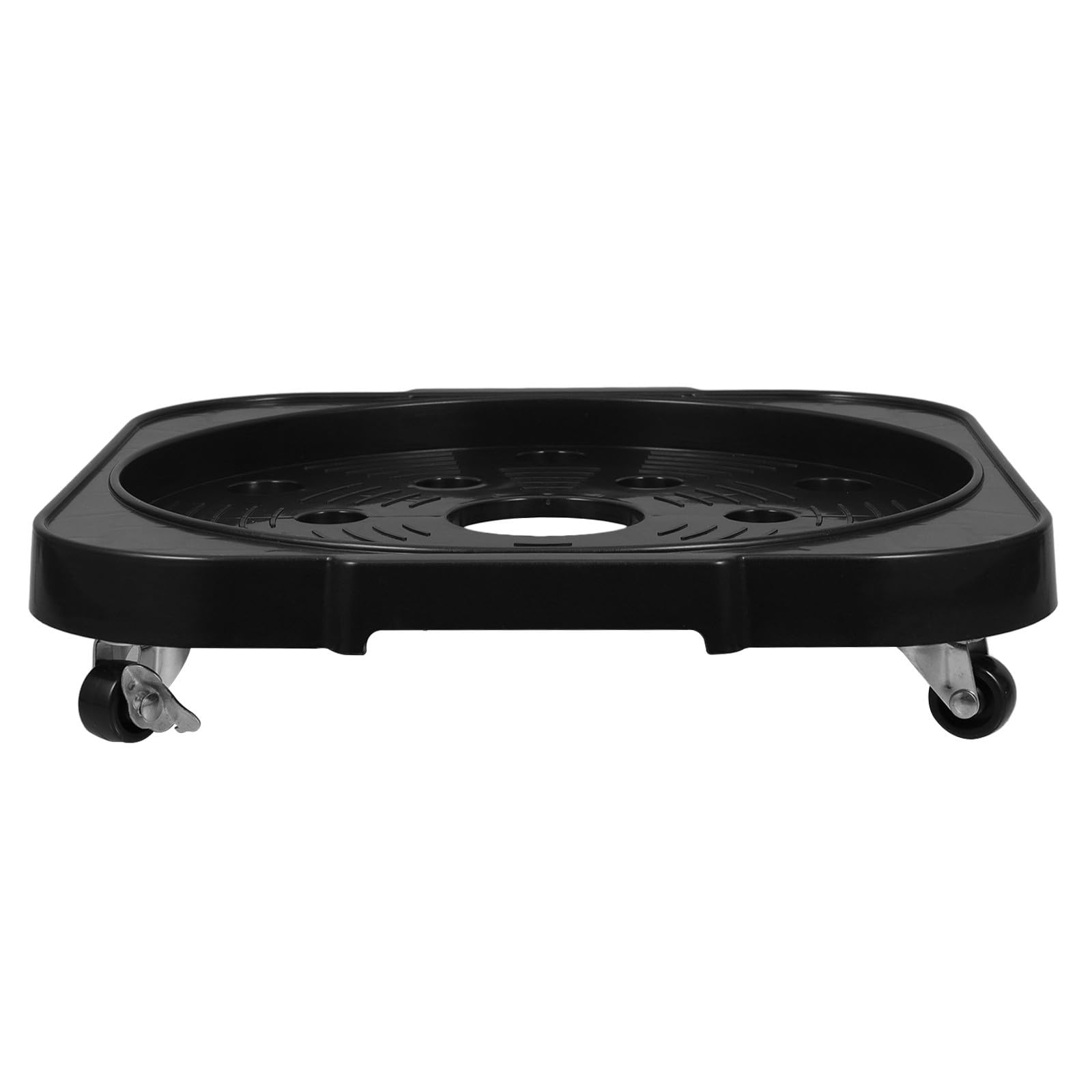 Support roulettes pour plantes et propane Toyvian, base mobile noire en PP rotative 360