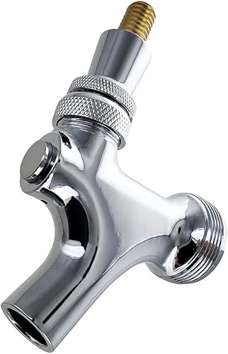 Miniatura 3 de Home Brew Ohio Grifo de cerveza estándar cromado con palanca de latón