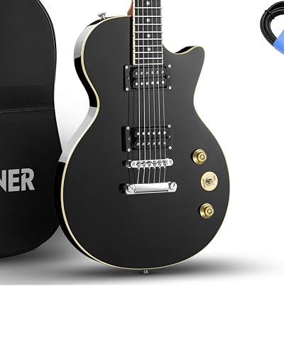 Amazon.com: Donner DLP-124B - Kit de guitarra eléctrica LP de
