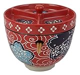 Ebros Japanese Dining Tempura Udon Noodles And Tentsuyu Dipping Sauce Large 6'D Bowl With Condiment...