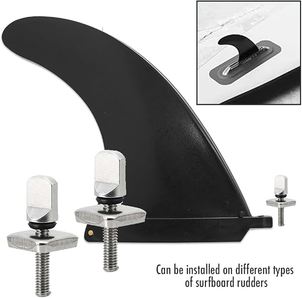 4 pezzi Tavola da surf Vite, Vite per pinna da surf, viti per accessori per tavola da surf Kit di ricambio per piastra durevole in acciaio inossidabile per longboard - 3