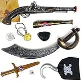 𝐏𝐈𝐑𝐀𝐓𝐄𝐍-𝐀𝐇𝐎𝐈 - Für echte Seeräuber und Priraten! Piratenkostüme mit weiterem Spielzeug aufwerten und so dem Kind Freude bereiten.