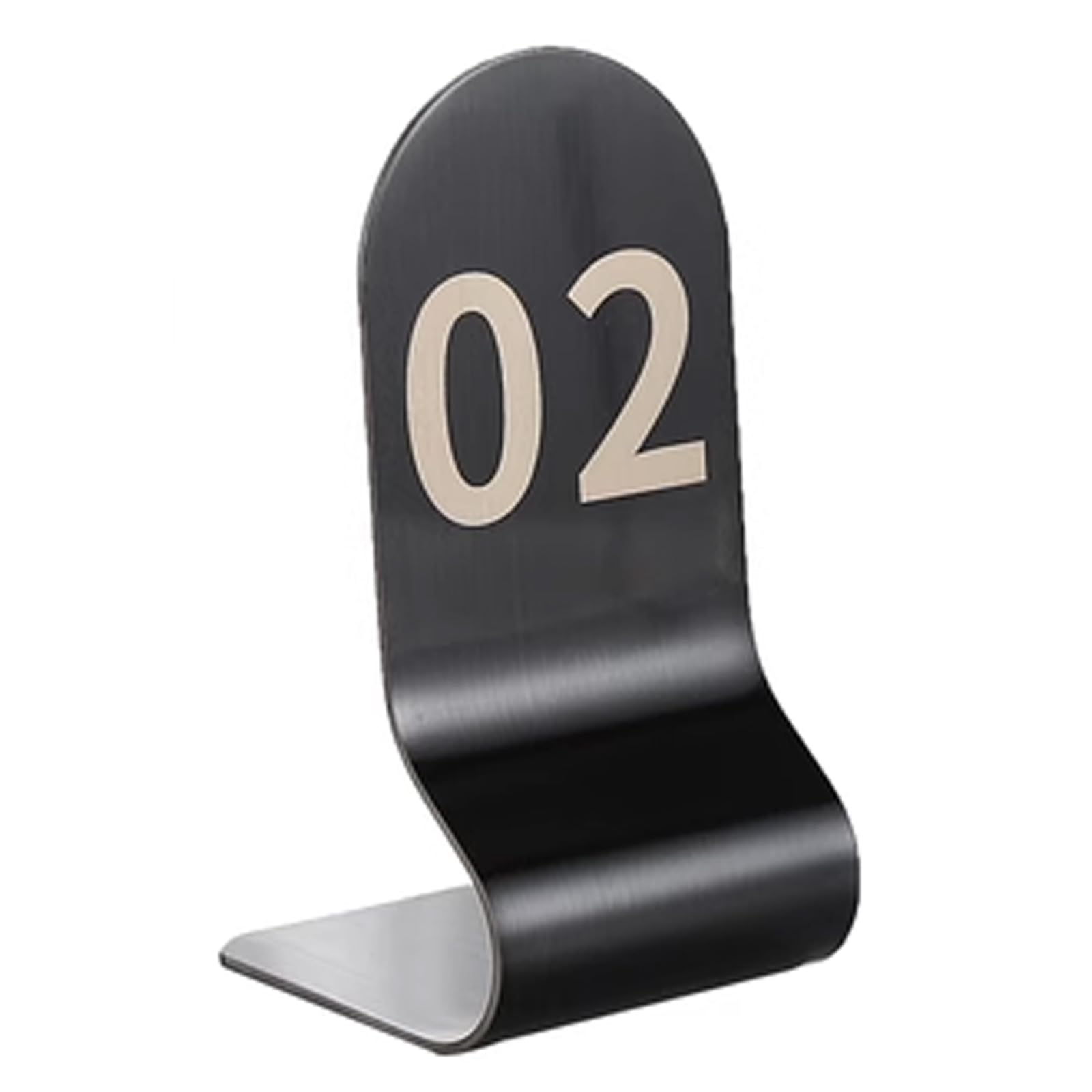 SaryEdge Stable Stainless Steel Place Cards One-Piece Molding Metal Table Card Holder Seating Cards for Food Sign Party Banquet Event,6 * 12 Cm-Black,6 * 12 Cm-Black