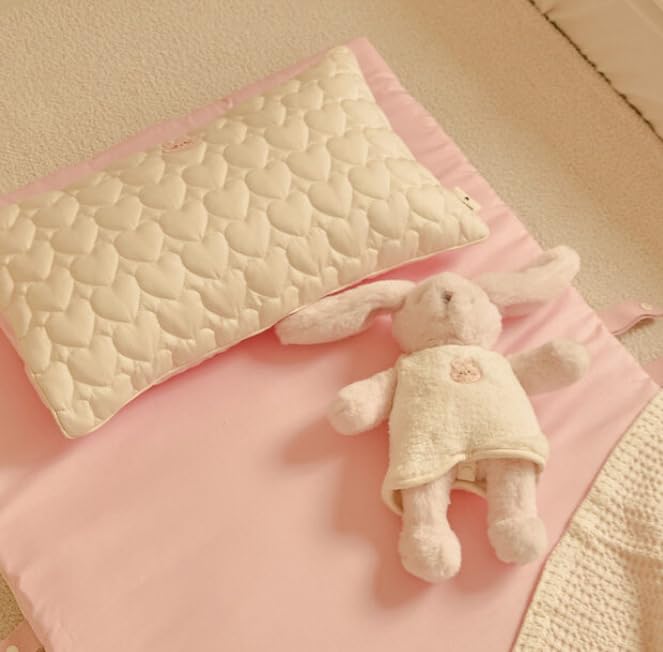 Taie d'oreiller matelassée en pur coton 50x30 cm pour lit enfant douillet