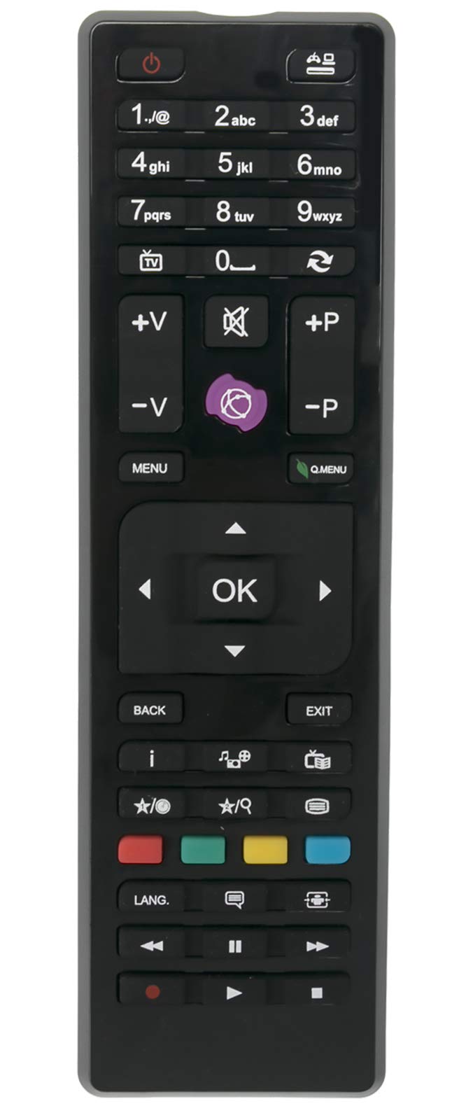 ALLIMITY RC4875 30087730 Remote Control Replace for Telefunken TV 24HE6115 32DH5015 D32H125N3 D32H281R3 D32H283M3CW D32H283X3C D32H285X4CW D32H289N3C D39F265R3C D39F275N3 - Image 2
