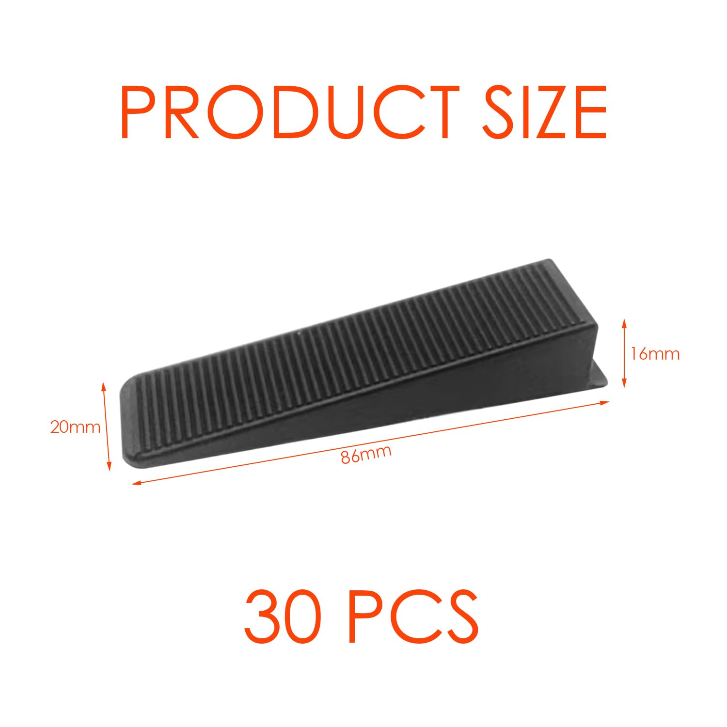 30 Pezzi di Livellatore di Piastrelle di Ceramica, Clip Trasversale in Plastica, Adatto per La Posa di Piastrelle per Pavimenti E Rivestimenti.
