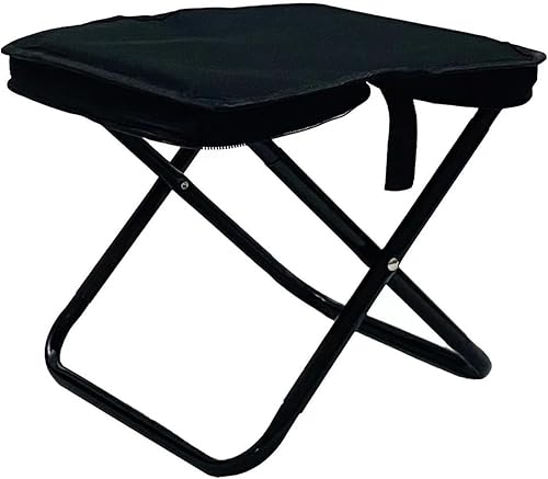 Miniatura 9 de Taburete plegable portátil y silla plegable, silla portátil ligera para adultos, soporta hasta 250 libras, pequeño taburete de campamento para