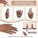 ​​Veikmv Practice Hand for Acrylic Nails,Silicone Mannequin Hand with Flexible Fingers,Gel Polish & Nail Art Training, Manicure Practice Kit for Beginners​