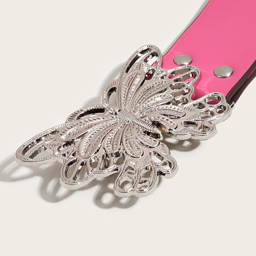 Butterfly Snap Buckle Studded Rivet Belts Decorations American Fashionable Jeans Pants Dresses for Women3