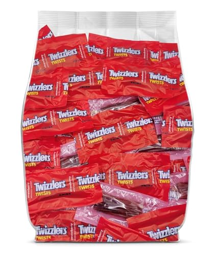 TwizzlersStrawberry Licorice Candy - 95 Strawberry TwizzlersCandy Individually Wrapped Fun Size Candy - Bulk Individually Wrapped Candy - 95 Pieces - image 1