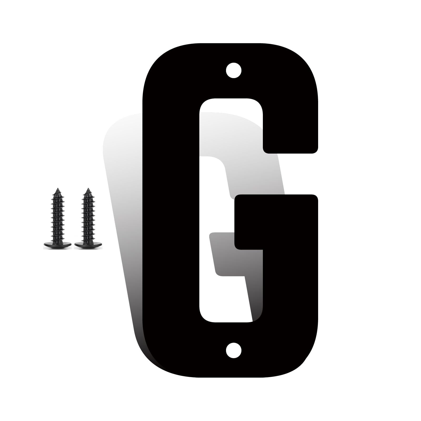 10 Inch Large Metal Letters, Metal House Letters, Modern Black House Address Letter for Outside, Outdoor Address Letter for Apartment Home Street Office (G) — image 1