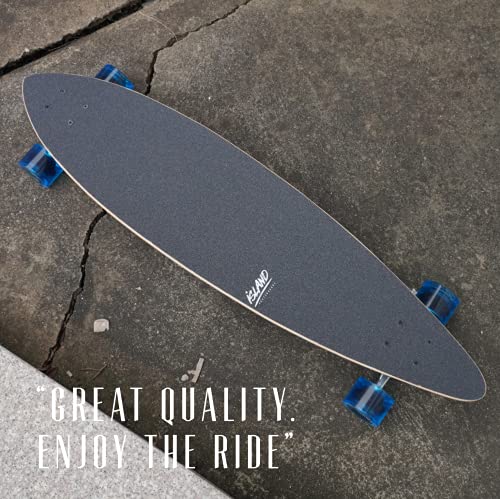 Island Skate 38" Pintail Longboard Skateboard - 7Ply Canadian Maple Deck - Cruiser Skateboard For Kids And Adults - For Beginners To Advanced Riders (Surfing) #TOP3