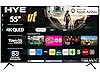 HYE TV - Smart TV, 55" Screen Size, 4K Resolution, QLED Technology, Apple AirPlay, Samsung Tizen OS & Gaming Hub, Versatile Connectivity, Black, Perfect For Streaming, Gaming & Entertainment
