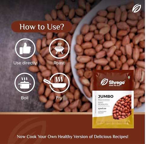 Image of Shrego Jumbo Raw Peanut, Desi Singdana 1500g (3x500g)