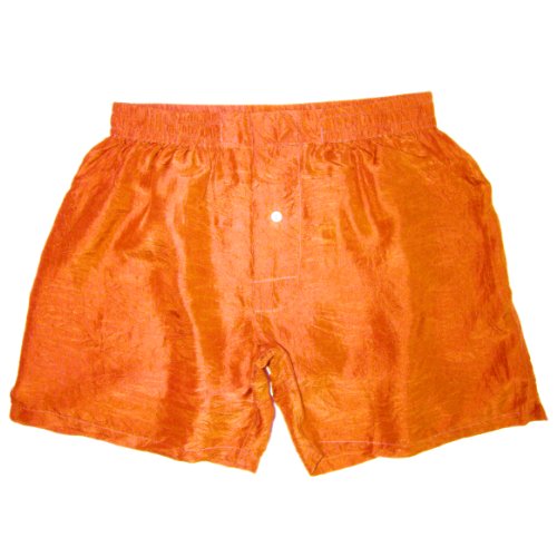 Royal Silk® Men’s Boxer Shorts (30”-42”) – Hot, Spicy Silk Colors – Washable