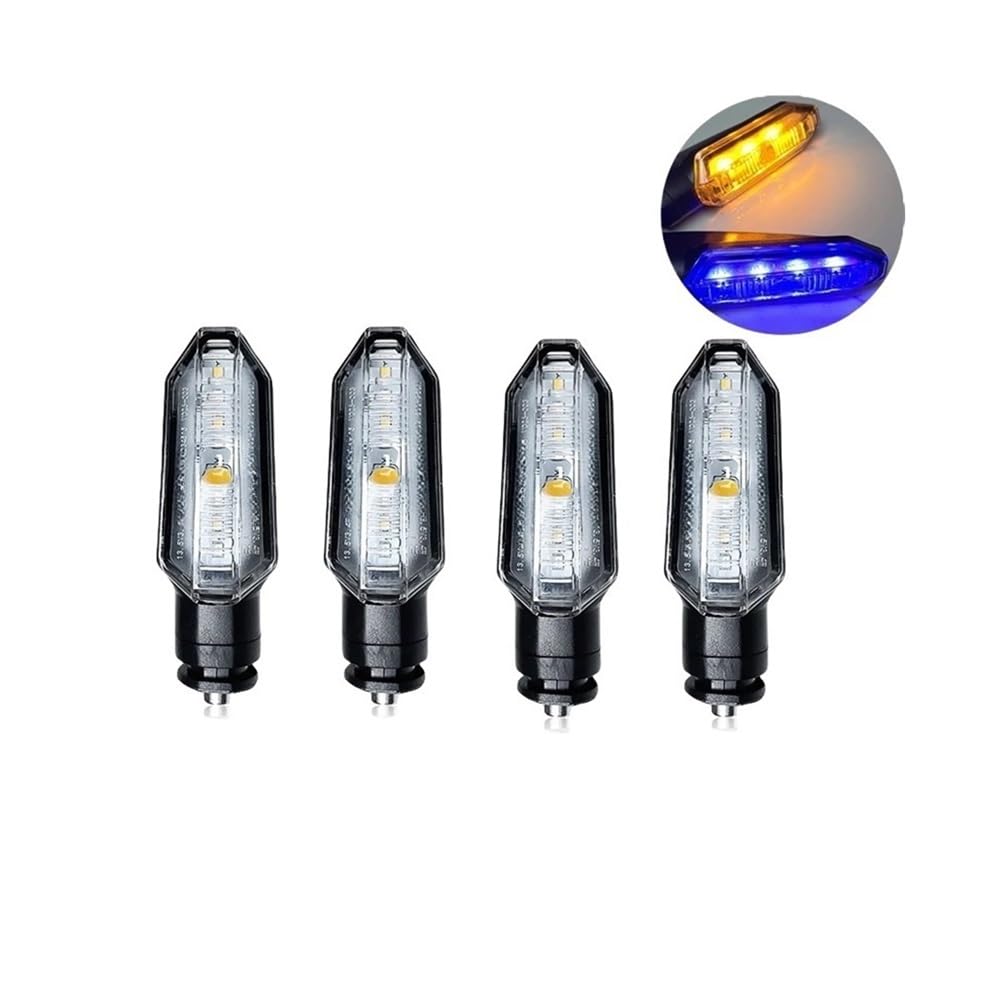 Luces Intermitentes para motocicleta, 12 V, doble color, para