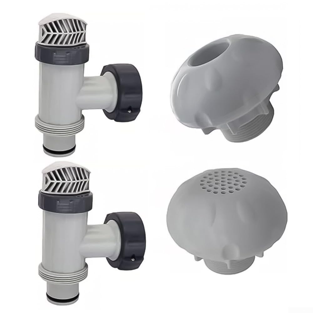 Valvola a stantuffo di ricambio 25010 per pompe di filtrazione fuori terra per piscine incluse 28633EG 28635EG compatibilità (2 set)