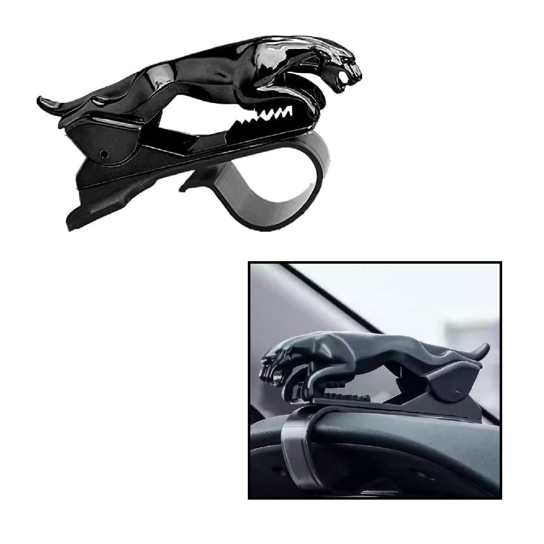 Best Fix Clip Type Jaguar Shape Car Dashboard Mobile Stand Holder for ALL CARS.-image-42