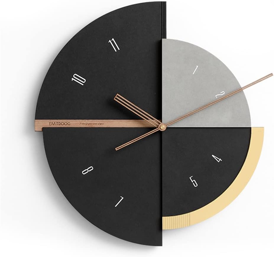 N/A Modern Design Large 3D Home Decoration Wooden Creative Watch Living Room Decoration