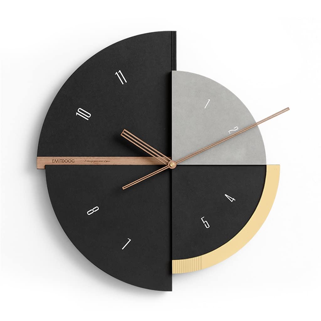 【时钟】N/A Design Large 3D Wall Clock Home Decoration Wooden Creative Watch Living Room Decoration Wall Clock ( Color : D , Size : 55*59cm )