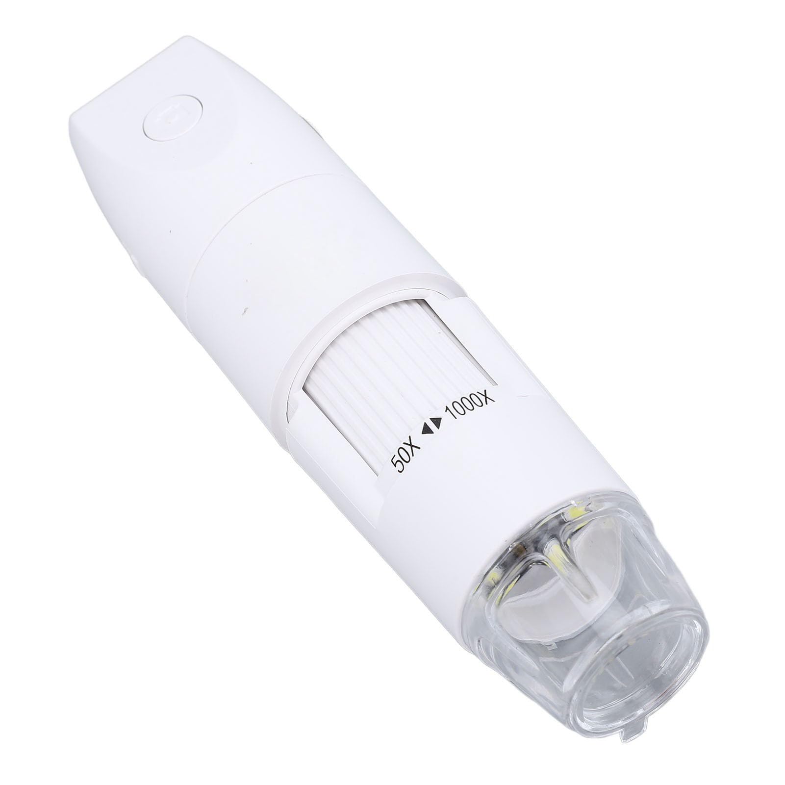 GOWENIC Przenośny Mikroskop Bezprzewodowy 1080P HD |Kamera Cyfrowa USB WiFi 1000X do Kontroli Skóry i Obwodów (WHITE)