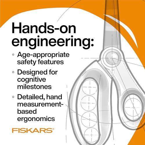 Fiskars 5" Pointed-Tip Kids Scissors, Ages 4-7, Red - image 4
