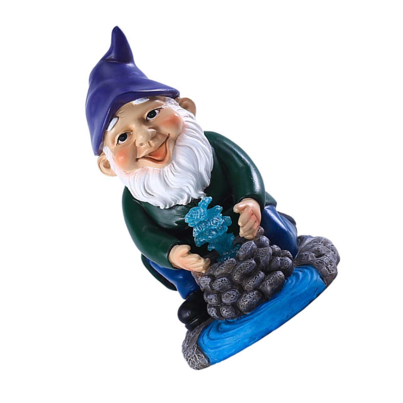 HEMOTON 2 Stück Garten Deko für Außenbereich Wetterfeste Harz Statue für Patio und Terrasse Lustiges für Gartenliebhaber