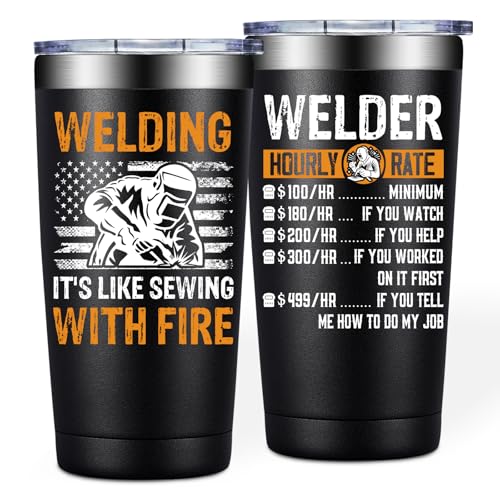 BIRGILT Welder Gifts for Men - Christmas Birthday Welding Gift - 20oz Tumbler Cup