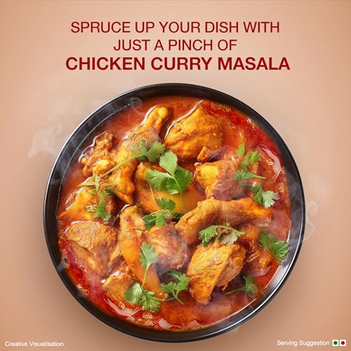 Image of Sunrise Pure Chicken Curry Masala Spice Powder Pouch, 50 g (Pack of 3)