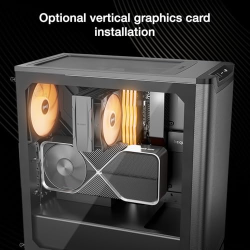 Image of be quiet! Pure Base 501 LX Black Mid-Tower ATX Case | High Airflow | 4 Preinstalled Light Wings LX PWM Fans | ARGB Lighting with Controller and PWM hub | Optimized Air Pressure Case | BGW78