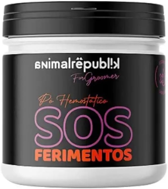 Animal Republik Pó Hemostático Estanca Sangue SOS Ferimentos, 25g...