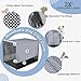 Explore Land Breathable Dog Crate Cover - 4 Sides Mesh Ventilation,Basic Pet Kennel Cover, All Sides Open, Universal Fit for 1 2 3 Doors 36 inches Wire Dog Crate （Continuous Broken Line）